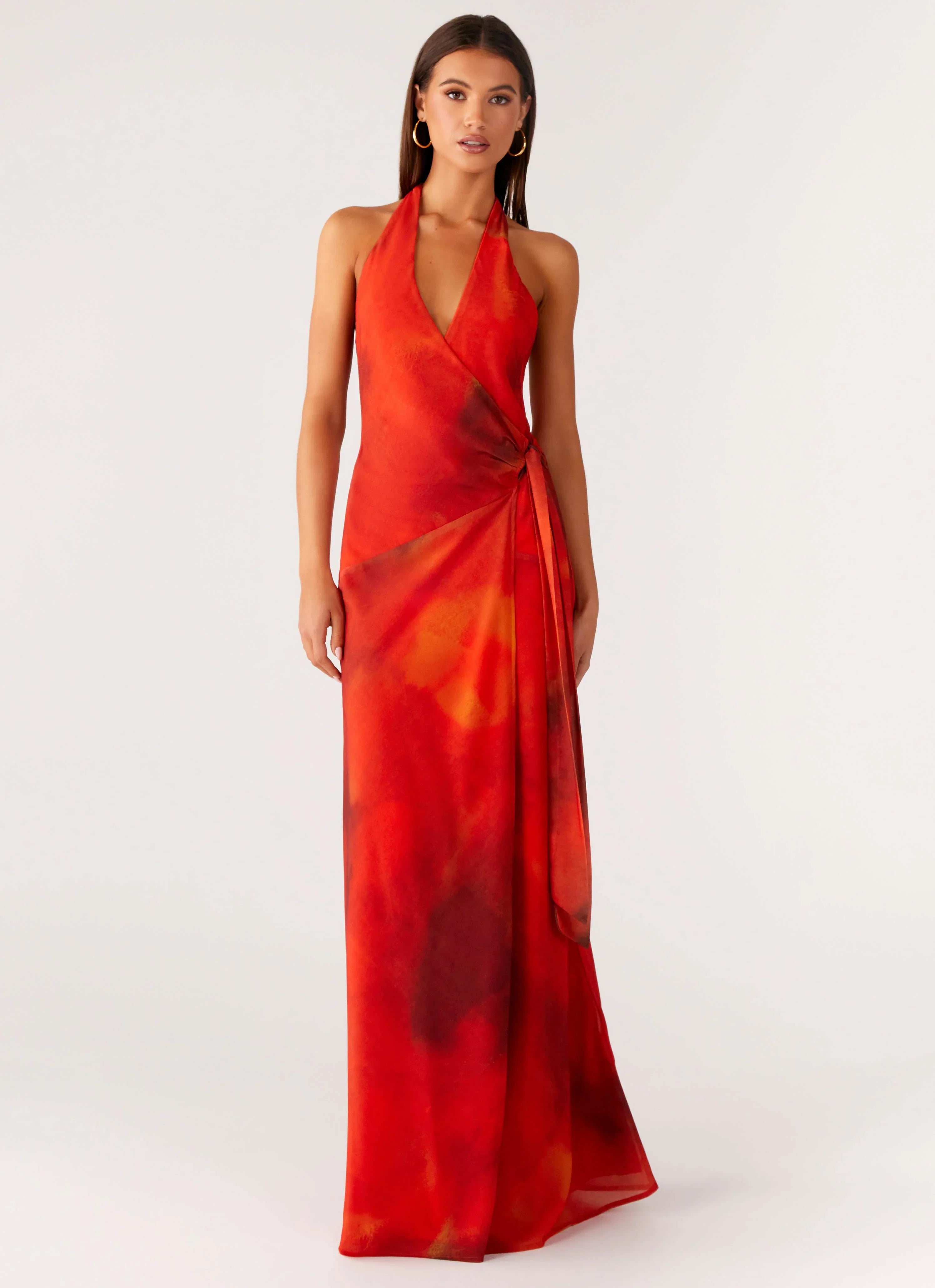 So Chic Maxi Dress - Scarlet Blur