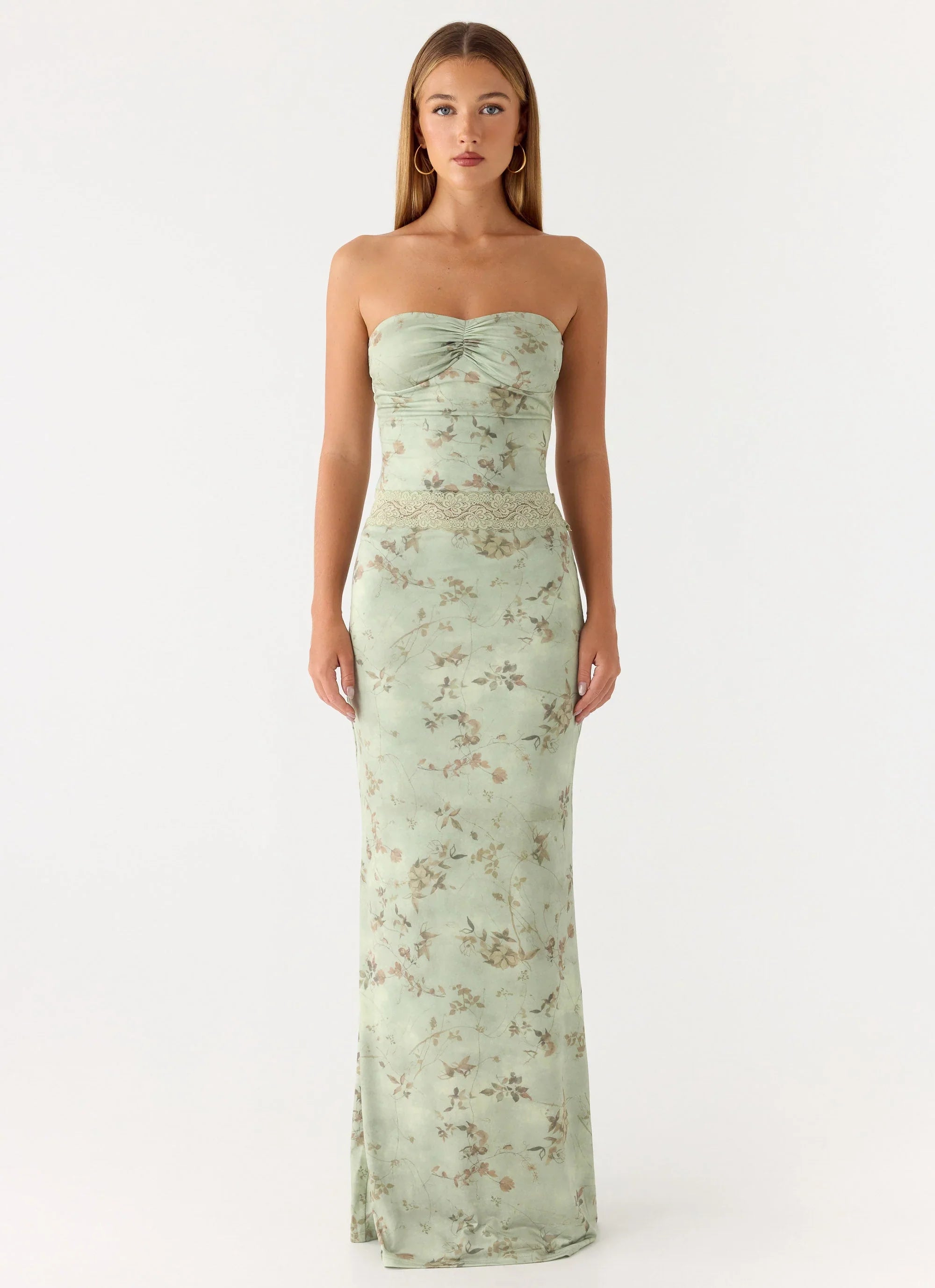 Come Through Maxi Dress - Wispy Fern