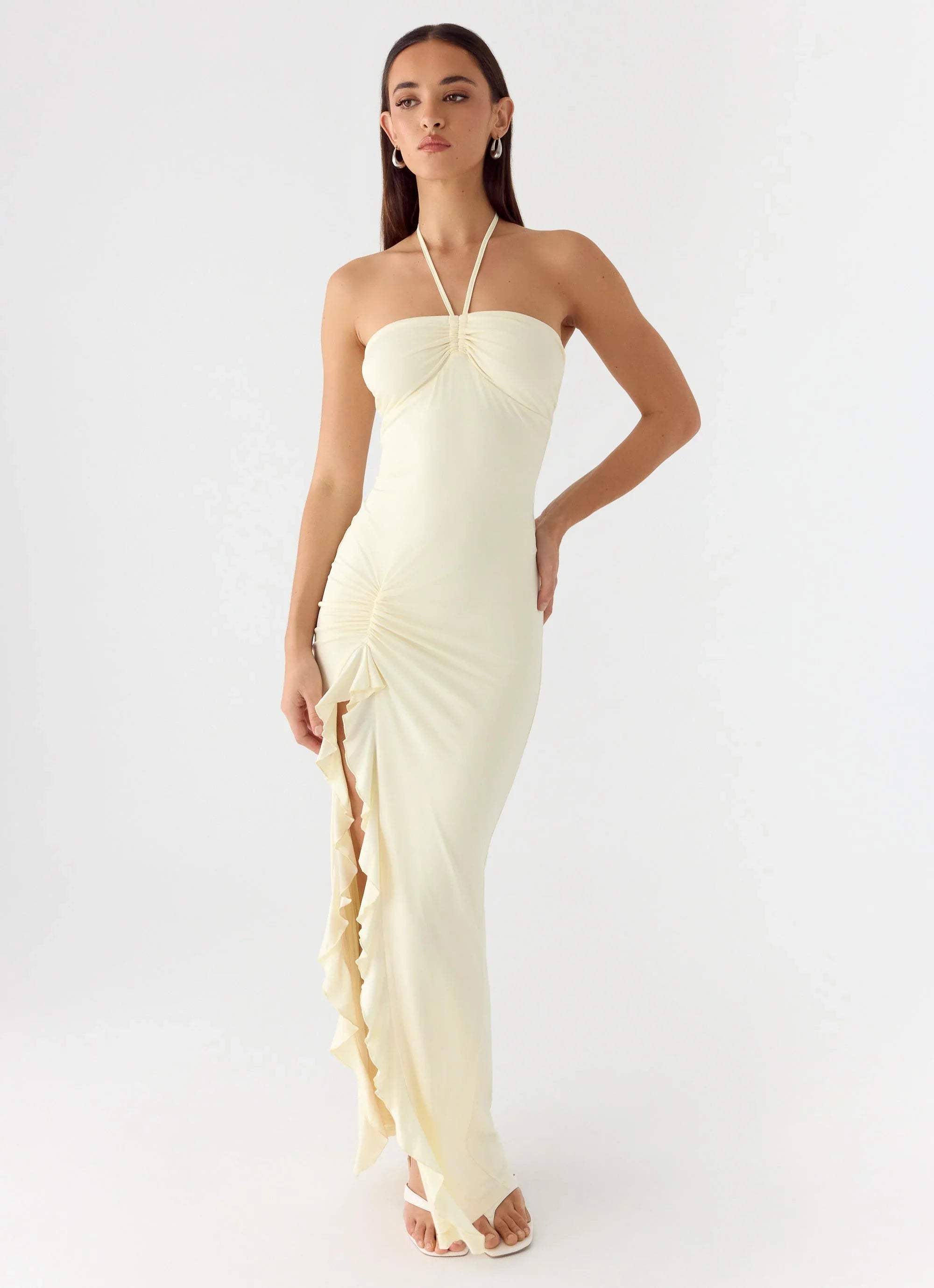 Right Hand Girl Maxi Dress - Lemon Yellow
